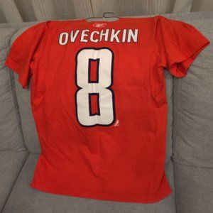 DC Washington Capitals NHL hockey Alex Ovechkin t-shirt #8 jersey unisex/mens L